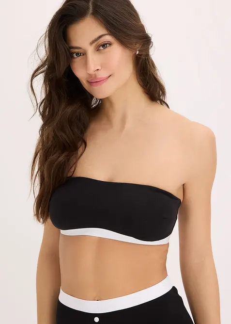 Bandeau bh met biologisch katoen (set van 2), bonprix