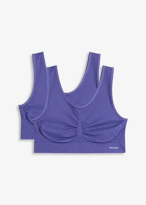 Feel Comfort seamless bralette (set van 2), bonprix