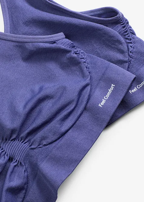 Feel Comfort seamless bralette (set van 2), bonprix