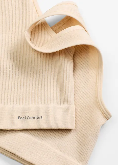 Feel Comfort seamless bralette, geribd, bonprix
