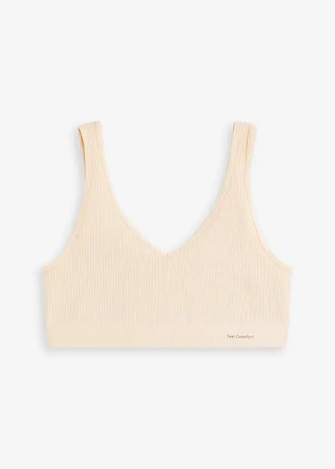 Feel Comfort seamless bralette, geribd, bonprix