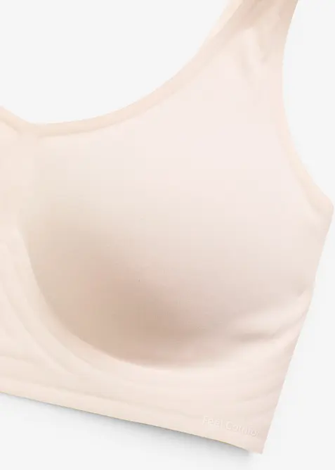Gewatteerde Feel Comfort lasercut bh zonder beugels, bonprix