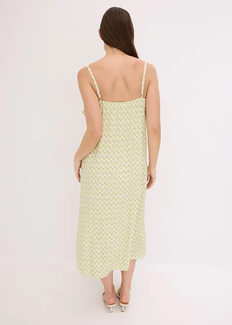 Midi jurk met ruches, bonprix