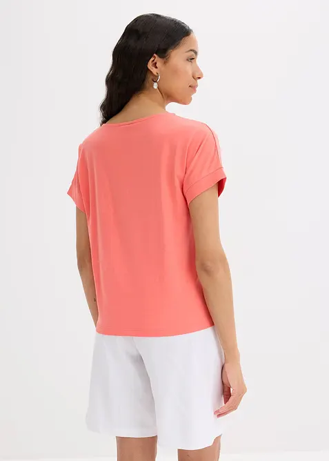 T-shirt met een knoopdetail, bonprix