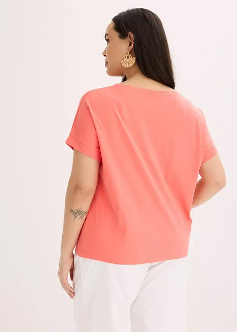 T-shirt met een knoopdetail, bonprix