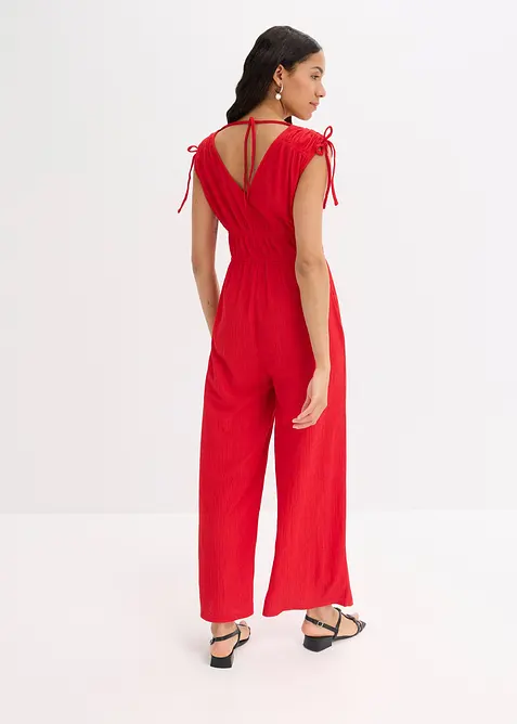 Jumpsuit van gestructureerde crêpe, bonprix
