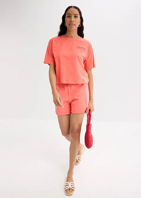 Oversized T-shirt van biologisch katoen, bonprix