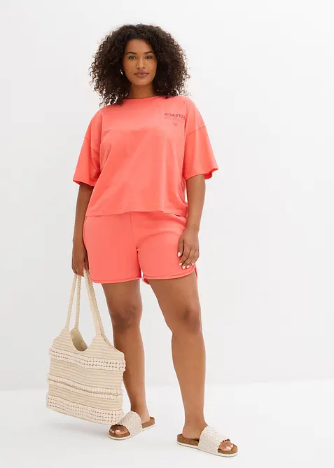 Oversized T-shirt van biologisch katoen, bonprix