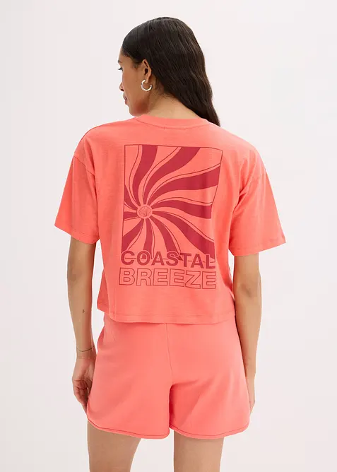 Oversized T-shirt van biologisch katoen, bonprix