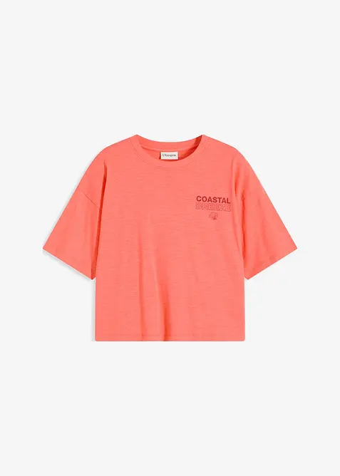 Oversized T-shirt van biologisch katoen, bonprix