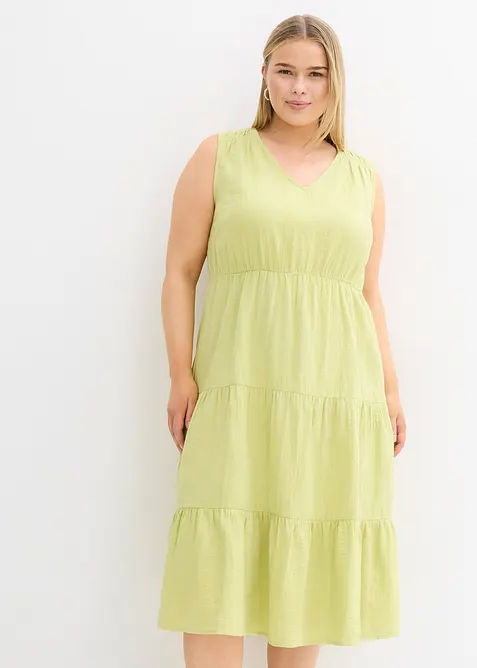 Jurk van zacht mouselline, bonprix