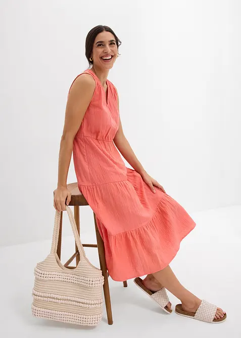 Jurk van zacht mouselline, bonprix