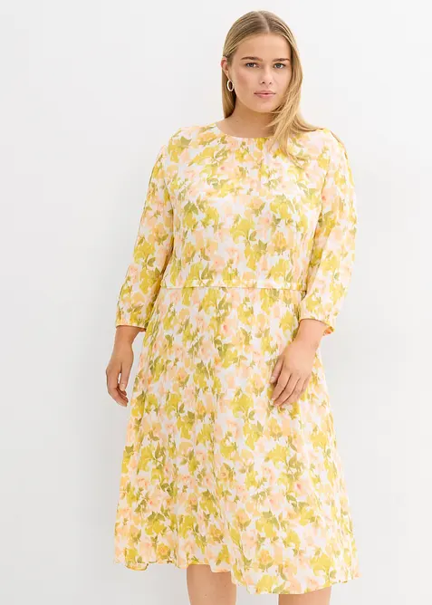 Jurk van gestructureerde crinkle, bonprix