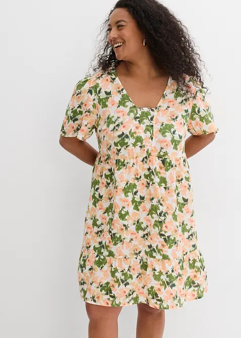 Jurk van zachte mousseline, bonprix