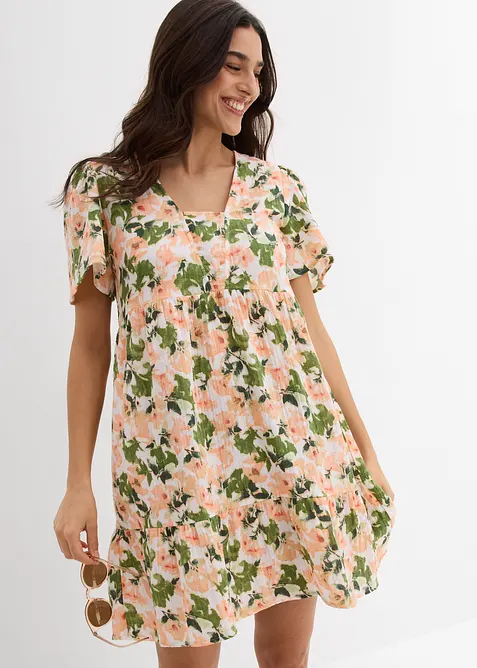 Jurk van zachte mousseline, bonprix