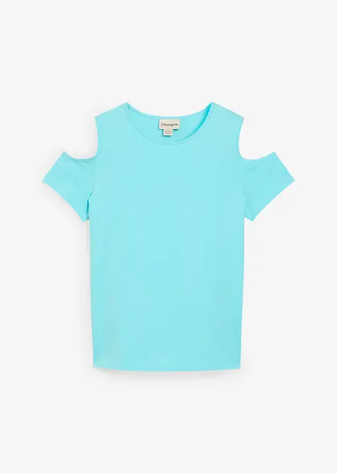 Cold shoulder shirt van biologisch katoen, bonprix
