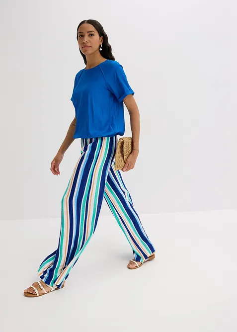 Blouse met korte mouwen van zachte viscose, bonprix