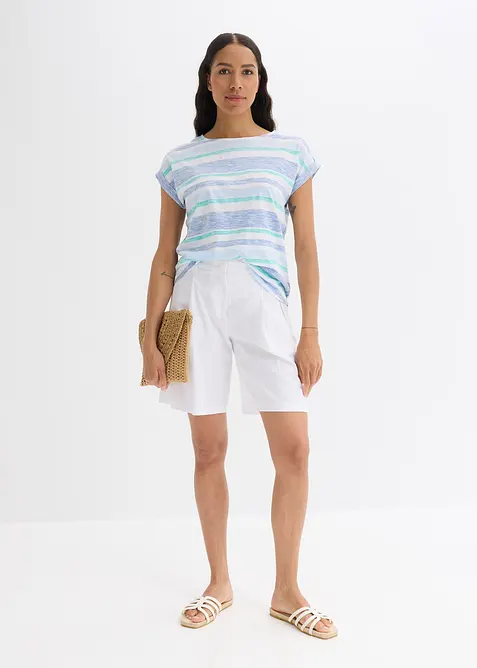 Short in een lichte linnenmix, bonprix