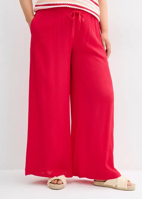 Wijde broek van soepele viscose, bonprix