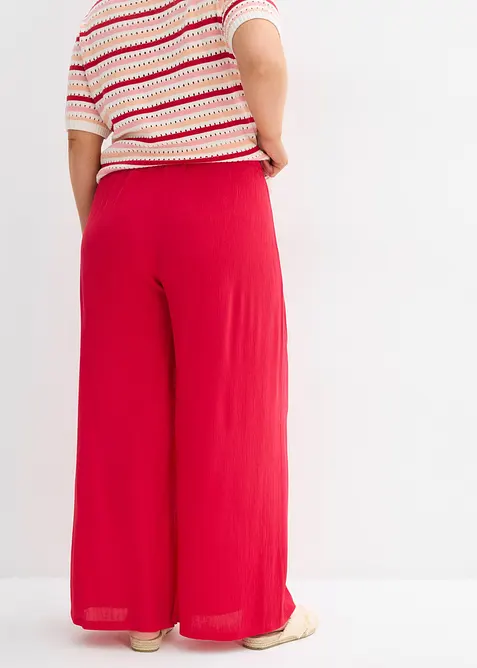 Wijde broek van soepele viscose, bonprix