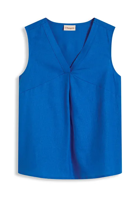 Blousetop in een luchtige linnenmix, bonprix