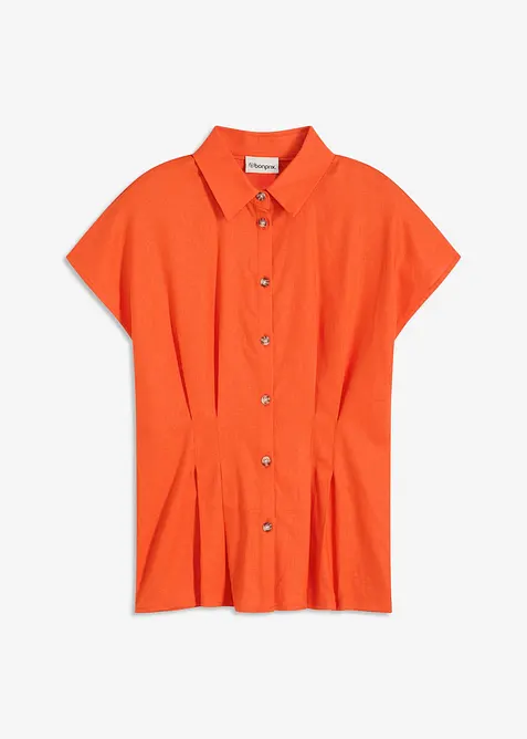 Blouse met korte mouwen in een luchtige viscosemix, bonprix