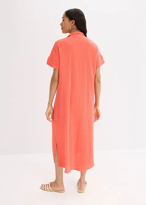 Kaftan jurk van zachte mousseline, bonprix