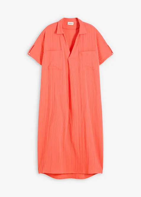 Kaftan jurk van zachte mousseline, bonprix