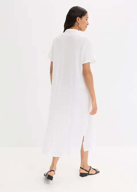 Kaftan jurk van zachte mousseline, bonprix