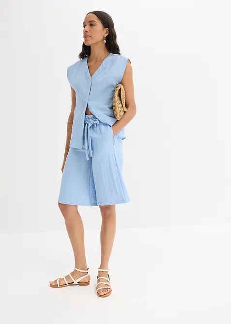 Instapbermuda in een soepele vicosemix, bonprix