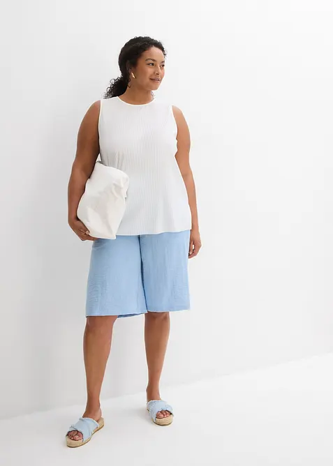 Instapbermuda in een soepele vicosemix, bonprix