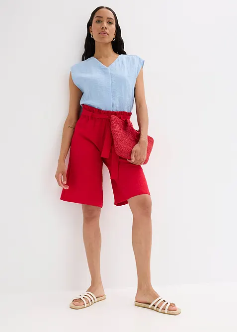 Instapbermuda in een soepele vicosemix, bonprix