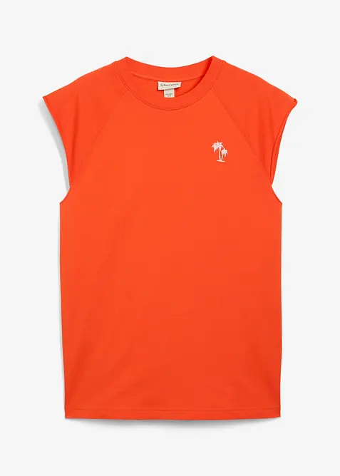 Mouwloze sweater van puur katoen, bonprix