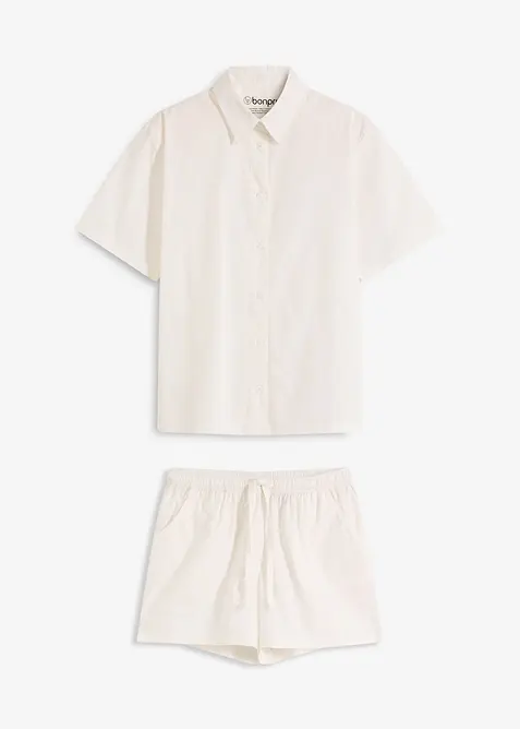 Geweven shortama van katoen, bonprix