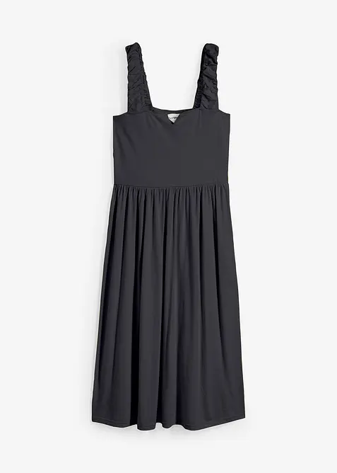 Jurk in een iets uitlopend model van een katoen-viscosemix, bonprix