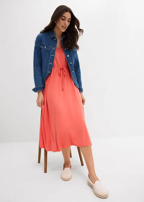 Jurk van een soepele viscosemix, bonprix