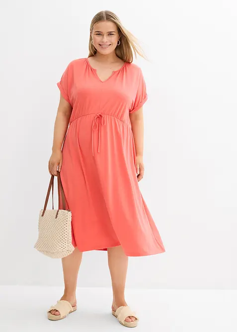 Jurk van een soepele viscosemix, bonprix