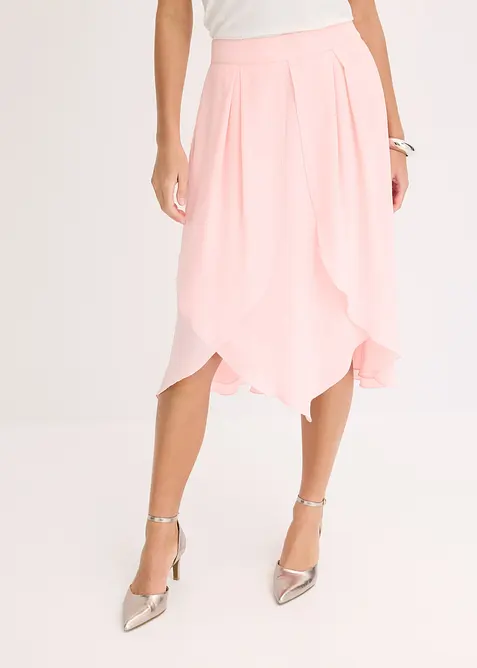 Midi rok met ruches, bonprix