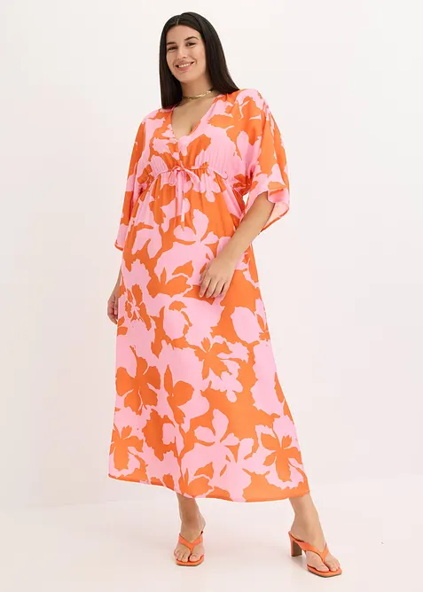 Maxi jurk van vloeiend satijn, bonprix