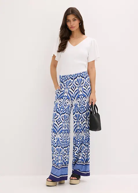 Geribd shirt met korte vleermuismouwen, bonprix