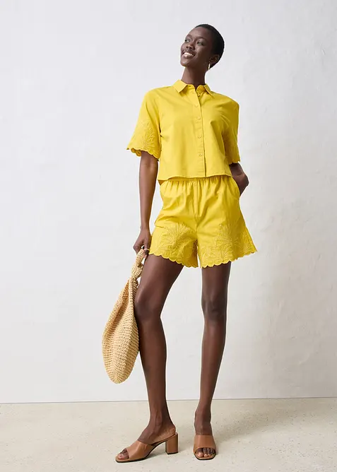 Short met zijde, bonprix