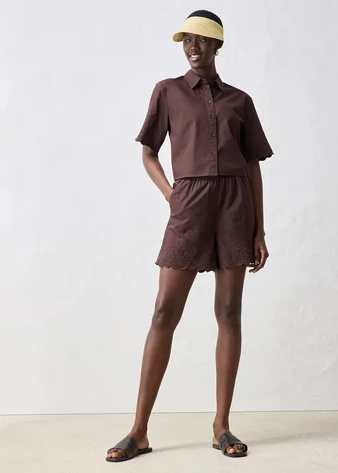 Short met zijde, bonprix