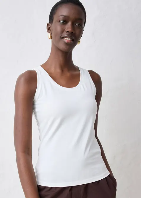 Tanktop met zijde, bonprix