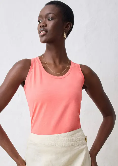 Tanktop met zijde, bonprix