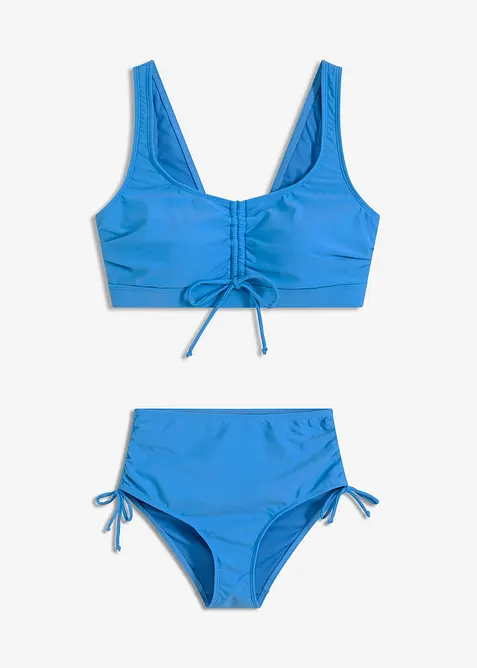 Bralette bikini met strikkoordjes (2-dlg. set), bonprix