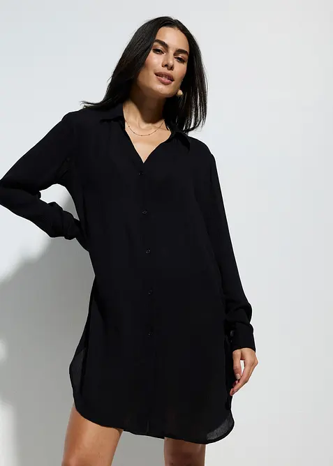 Lange strandblouse van viscose, bonprix