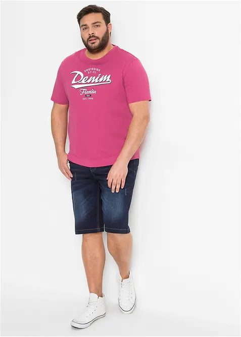 Sweat jeans bermuda met comfort fit, regular fit, bonprix