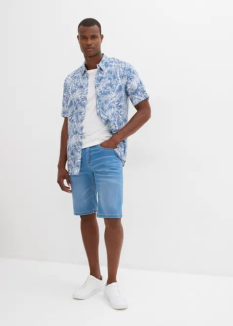 Sweat jeans bermuda met comfort fit, regular fit, bonprix