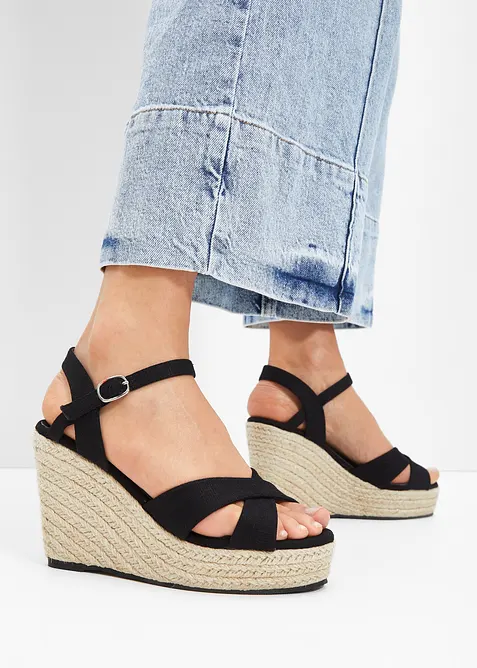 Sandaletten met sleehak, bonprix