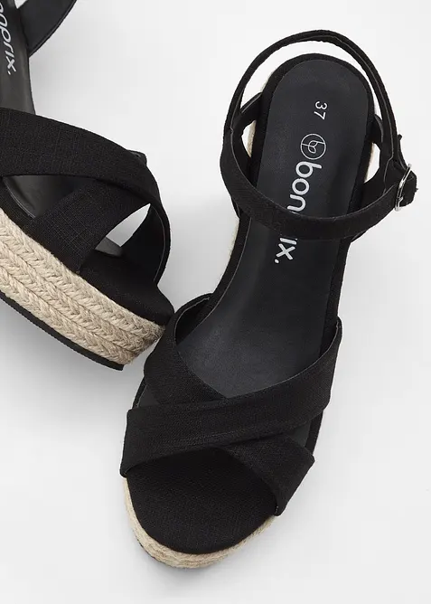 Sandaletten met sleehak, bonprix